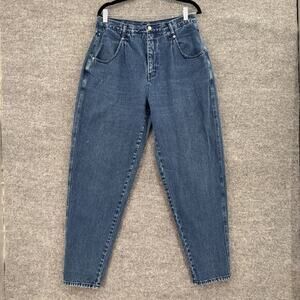 Vintage BRITTANIA Womens Tapered High Waist Pleated Mom Jeans Size 14 31x30